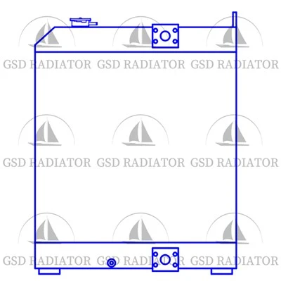 Lingong Excavator Sdlg 60-8 Radiator & Oil Resfy Assy