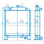 Spreadador de pavimentador XCMG XCMG (Radador de perfuração) Radiator